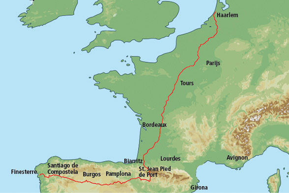 route camino per fiets